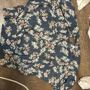 Light weight formal blue with flowers